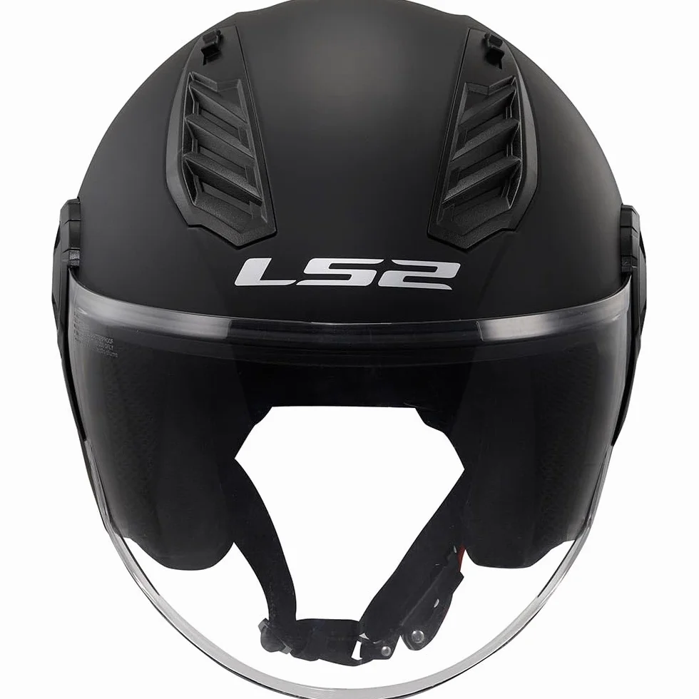 LS2, Casco Moto Jet AIRFLOW SOLID Matt Black, M
