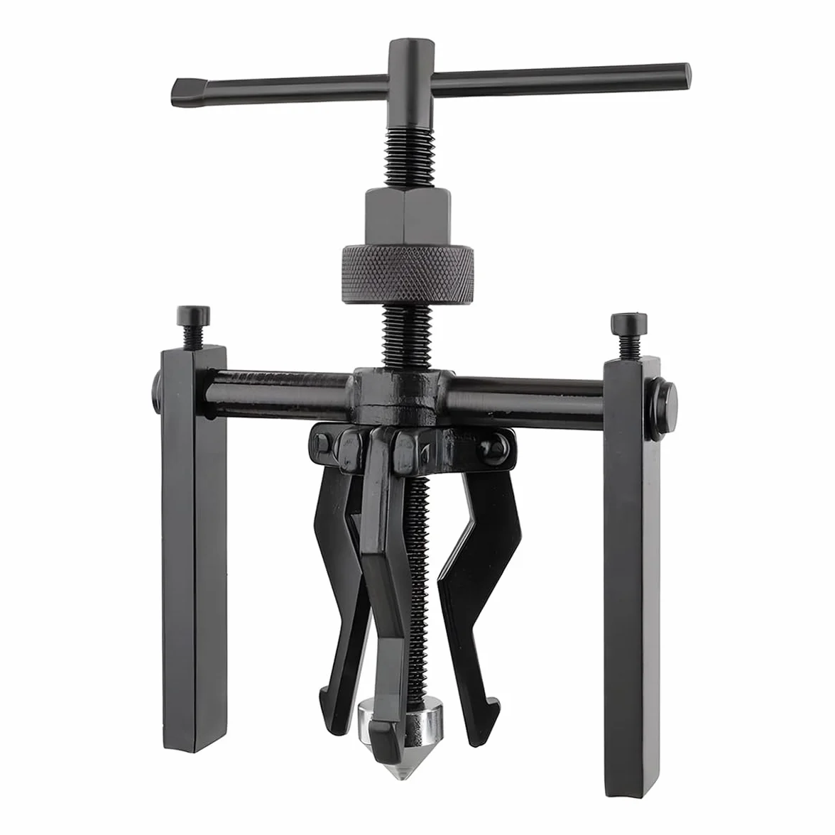 JNNJ Estrattore per Cuscinetti Interni, 3 Ganasce Estrattore Ingranaggi, Rimozione Dell'ingranaggio Attrezzi Utensile Manuale Kit, Acciaio al Cromo Vanadio Nero Manutenzione Meccanica Auto per Moto