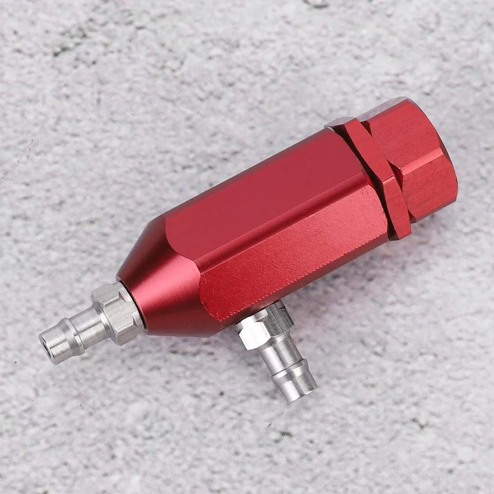 Controller Turbo Boost, Qii lu Regolatore per turbocompressore per auto, Regolatore boost PSI universale 1-30psi a ciclo chiuso regolabile manualmente(Rosso)