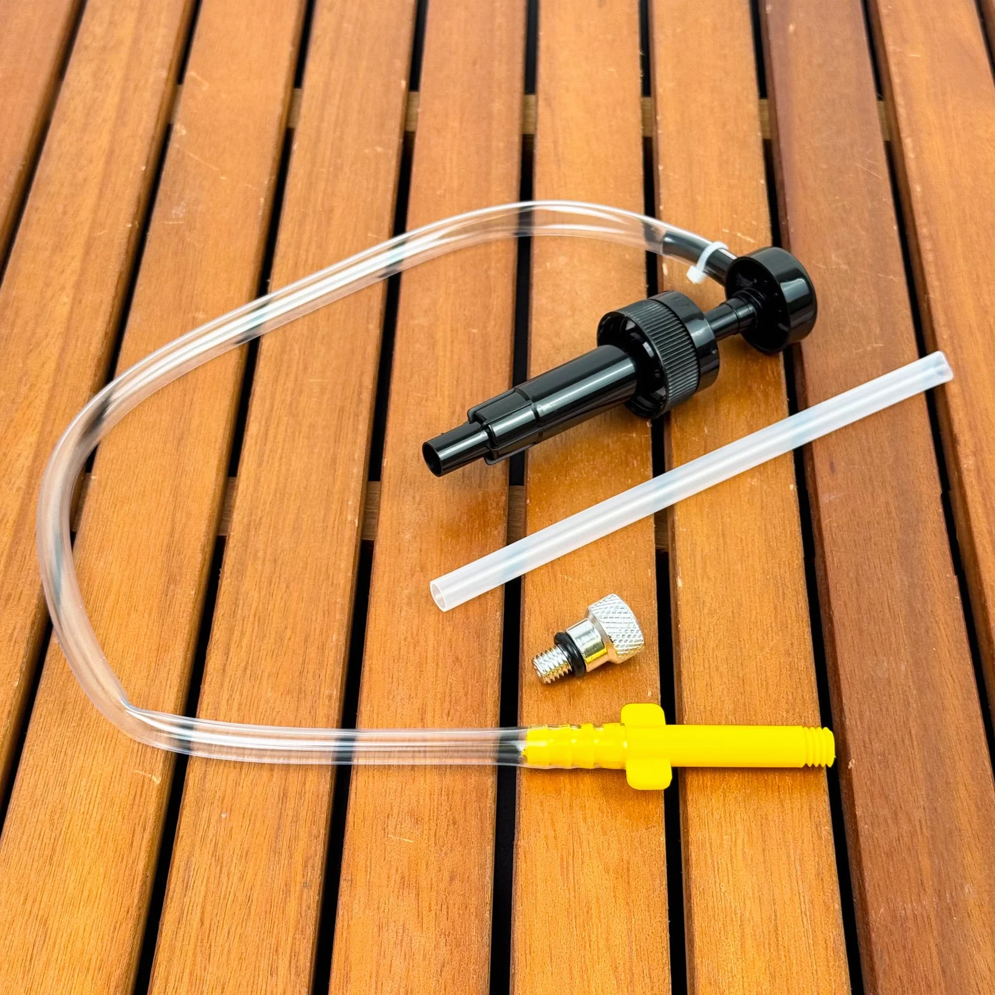 GATE14® Pompa Manuale per Cambio Olio Motore Fuoribordo con Siringa di Aspirazione