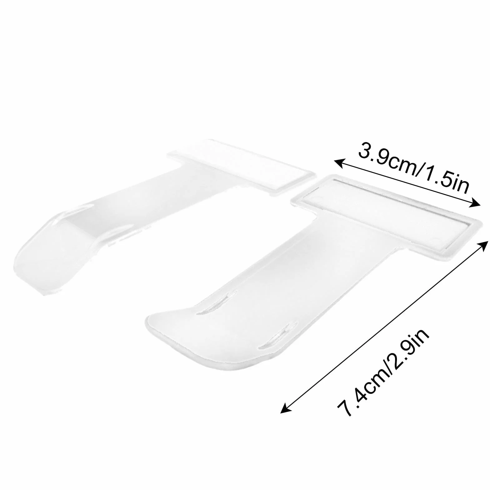 Adesivo Porta Parabrezza 2 Pezzi Porta Cartelli Parcheggio Disabili Clip Biglietti Auto