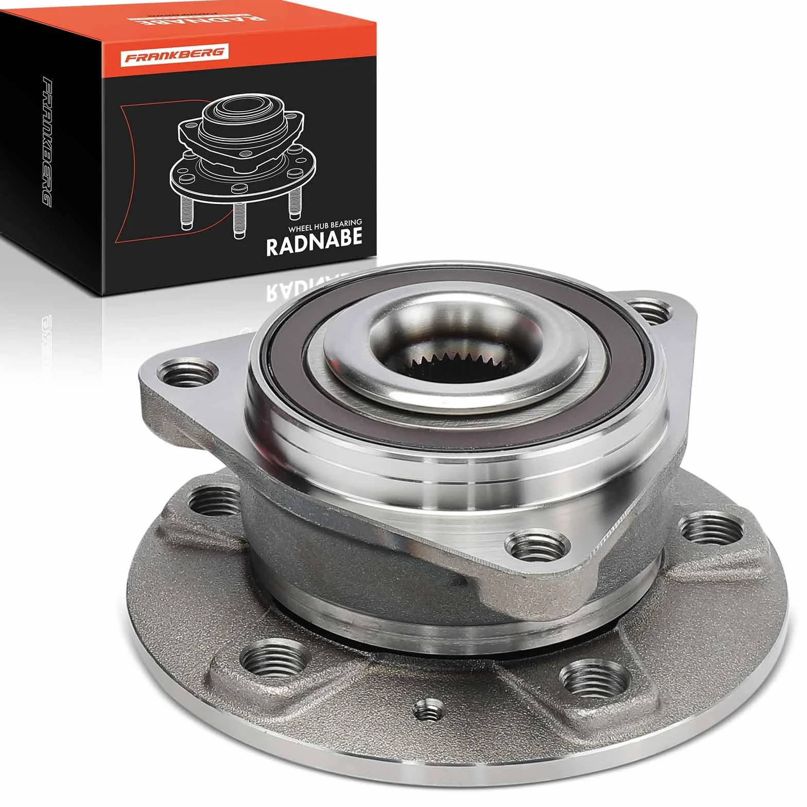 Frankberg Cuscinetto ruota AnterioreoPosteriore Ruota flangiata diametro 136 Con Anello magnetico ABS Compatibile con XC40 536 T2 T3 D3 D3 AWD D4 AWD T4 T4 AWD B4 Mild-Hybrid 32221265
