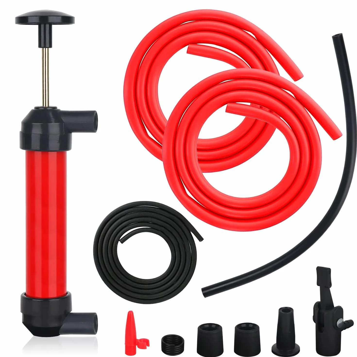 Pompa a Sifone Manuale,Pompa a Mano,Pompa Travaso Liquidi,Pompa a Sifone,Pompa Trasferimento Carburante a Sifone per Liquido Estrattore Tubo di Pompaggio