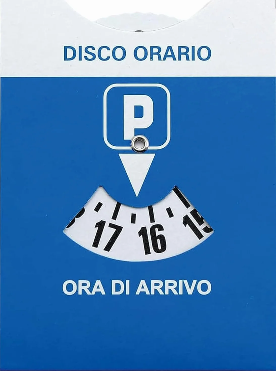 Disco Orario Auto Europeo Unificato 15x12 cm PAIF con Busta Protettiva PVC