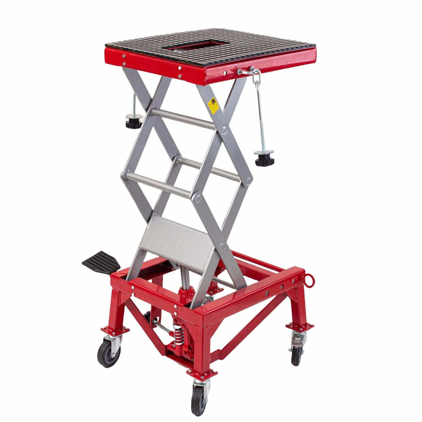 KATSU Tools Cavalletto Idraulico Alzamoto con Ruote, 135 kg