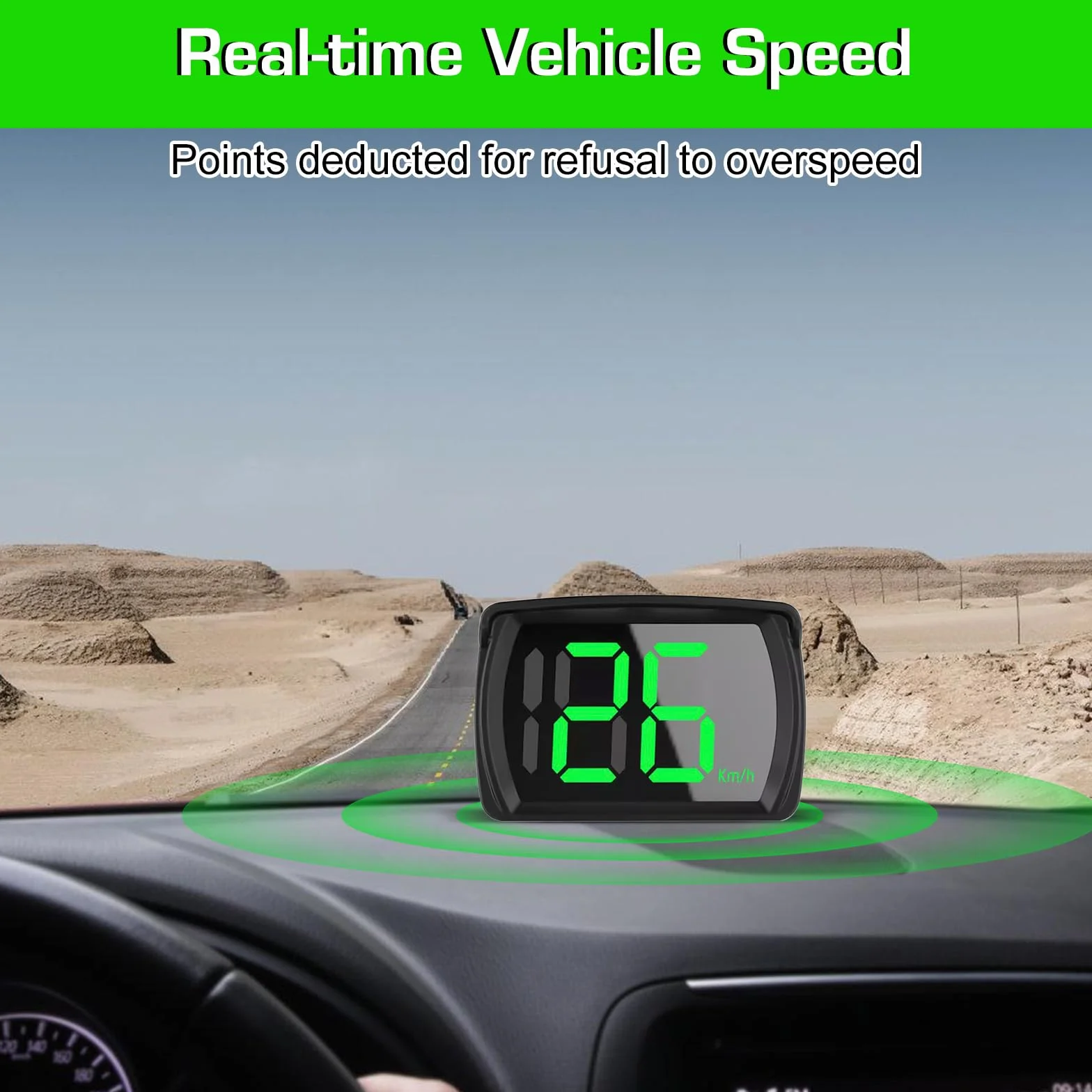 Head Up Display Car HUD: Nizirioo Tachimetro Digitale con GPS Beidou Dual-Chip, Universale Display Velocità KMH