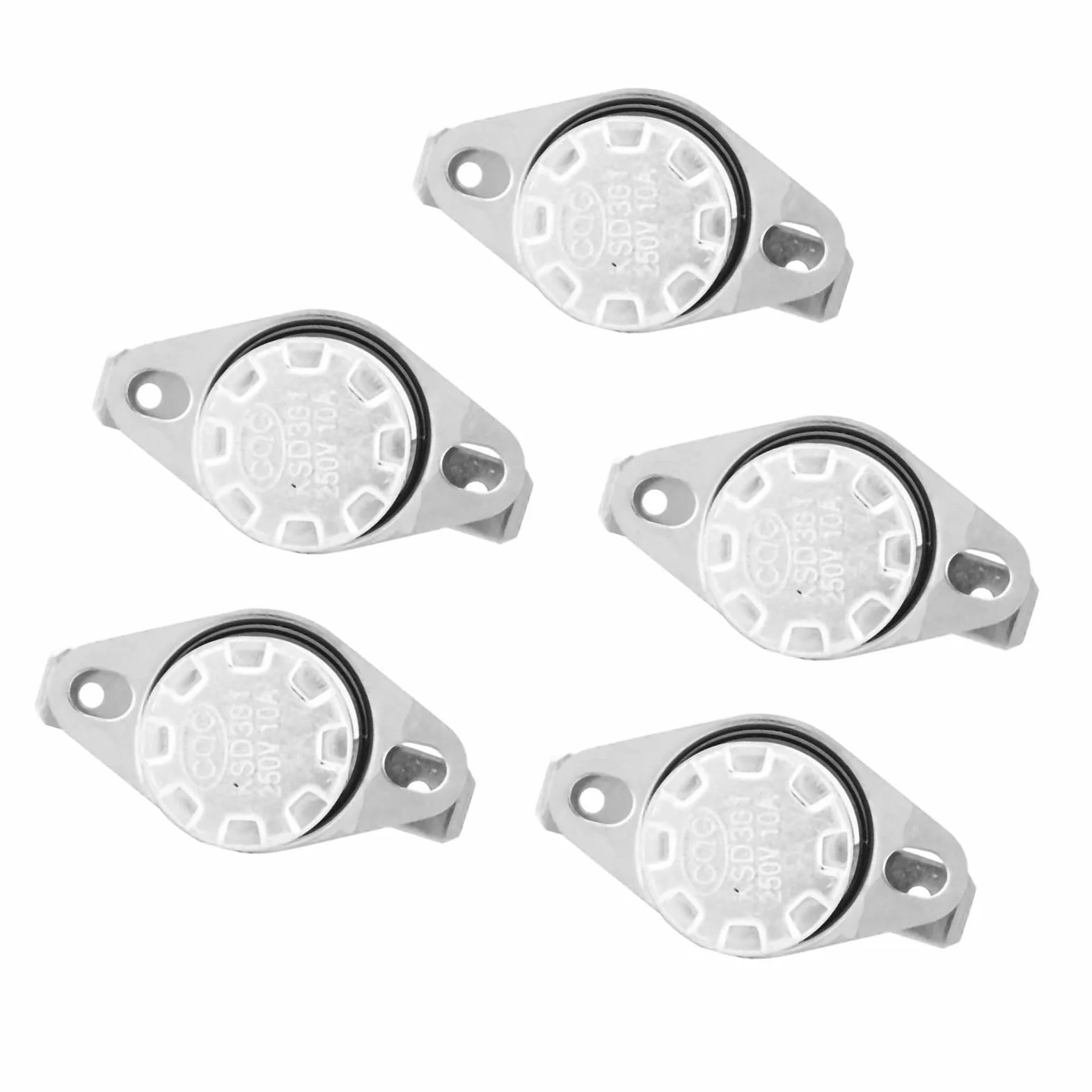 5 Pz Ksd301 Interruttore Di Controllo Termico Della Temperatura Del Termostato 250V10A No Interruttore Termico Del Termostato Di Controllo Della Temperatura Dell'Interruttore