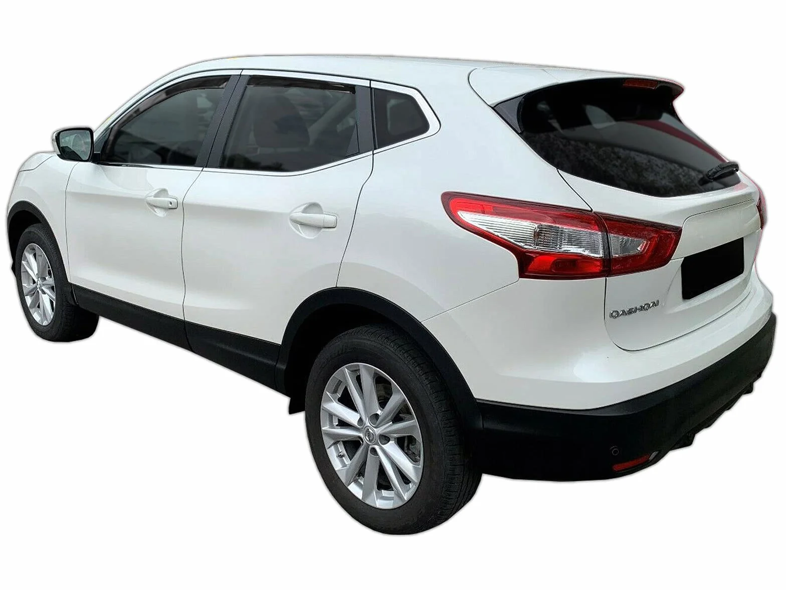 Deflettori d'Aria per Nissan Qashqai J11 2014-2021, Set da 4 Pezzi, Nero Fumé Oscurato