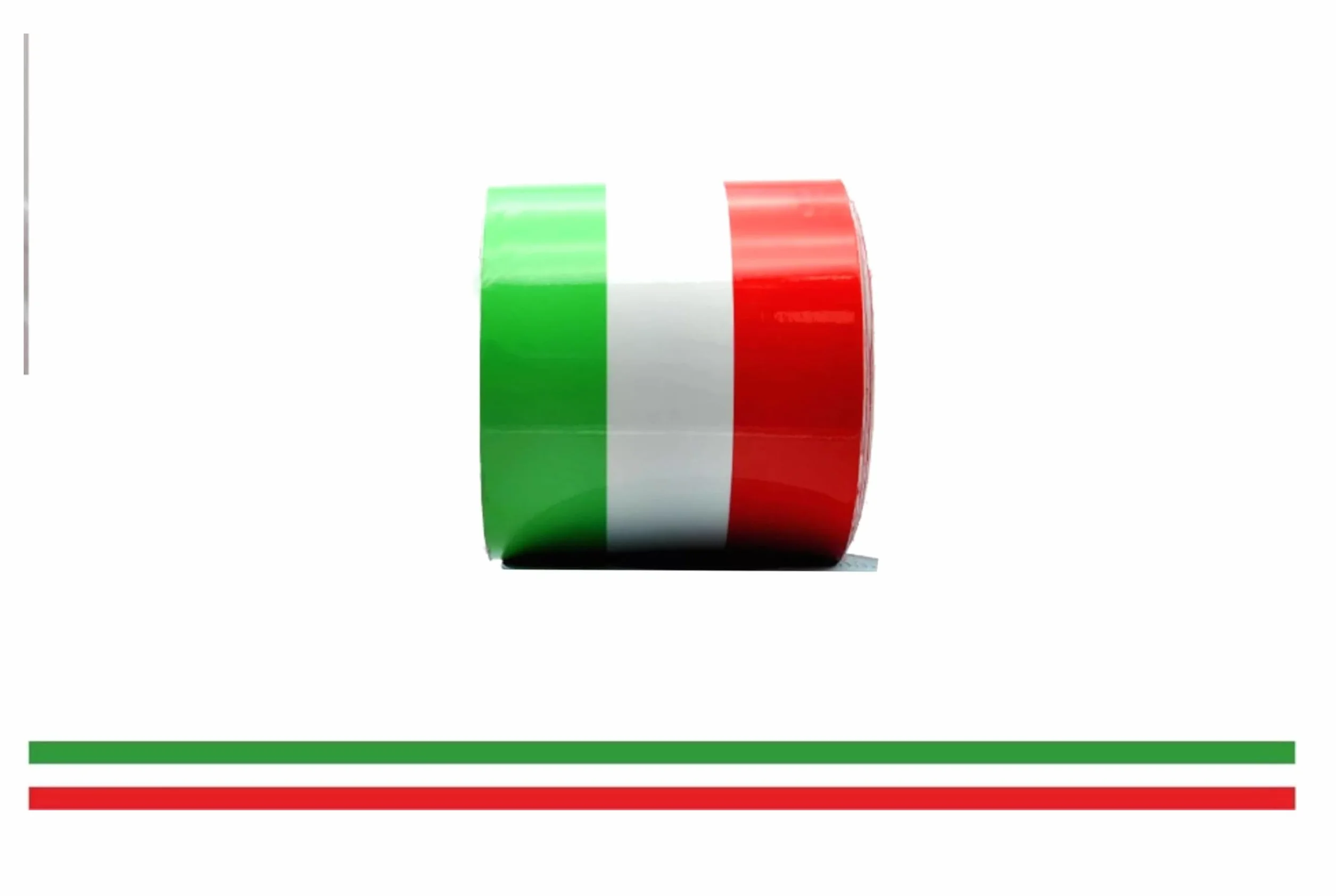 Striscia Adesiva Tricolore Italiana per Auto 150 cm x 5 cm Verde Bianco Rosso Fascia Adesiva Bandiera Italia
