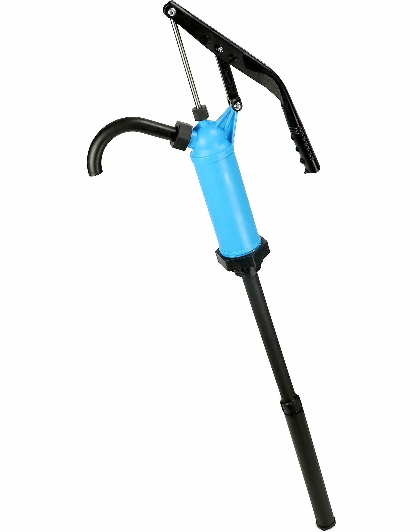 QWORK Pompa a Mano per Olio con Leva e Tubo Retrattile 28,5-89 cm
