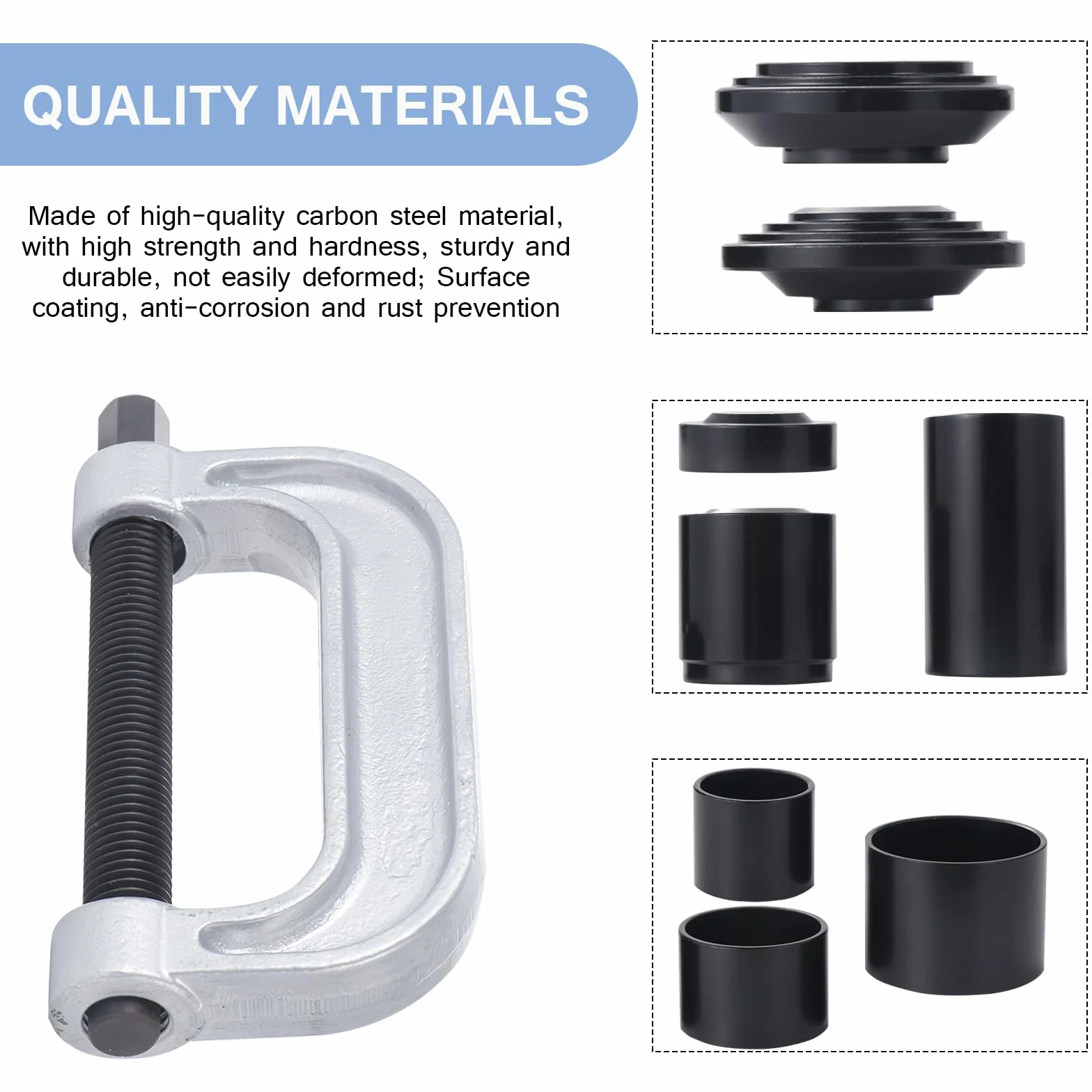 Gueenky Estrattore per Giunti a Sfera 10tlg, Adattatore Giunto Sferico per Auto 2WD 4WD