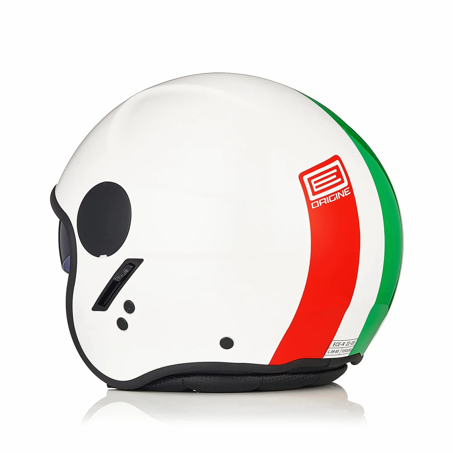 ORIGINE Casco Jet Moto Aperto Scooter Omologato ECE Visiera