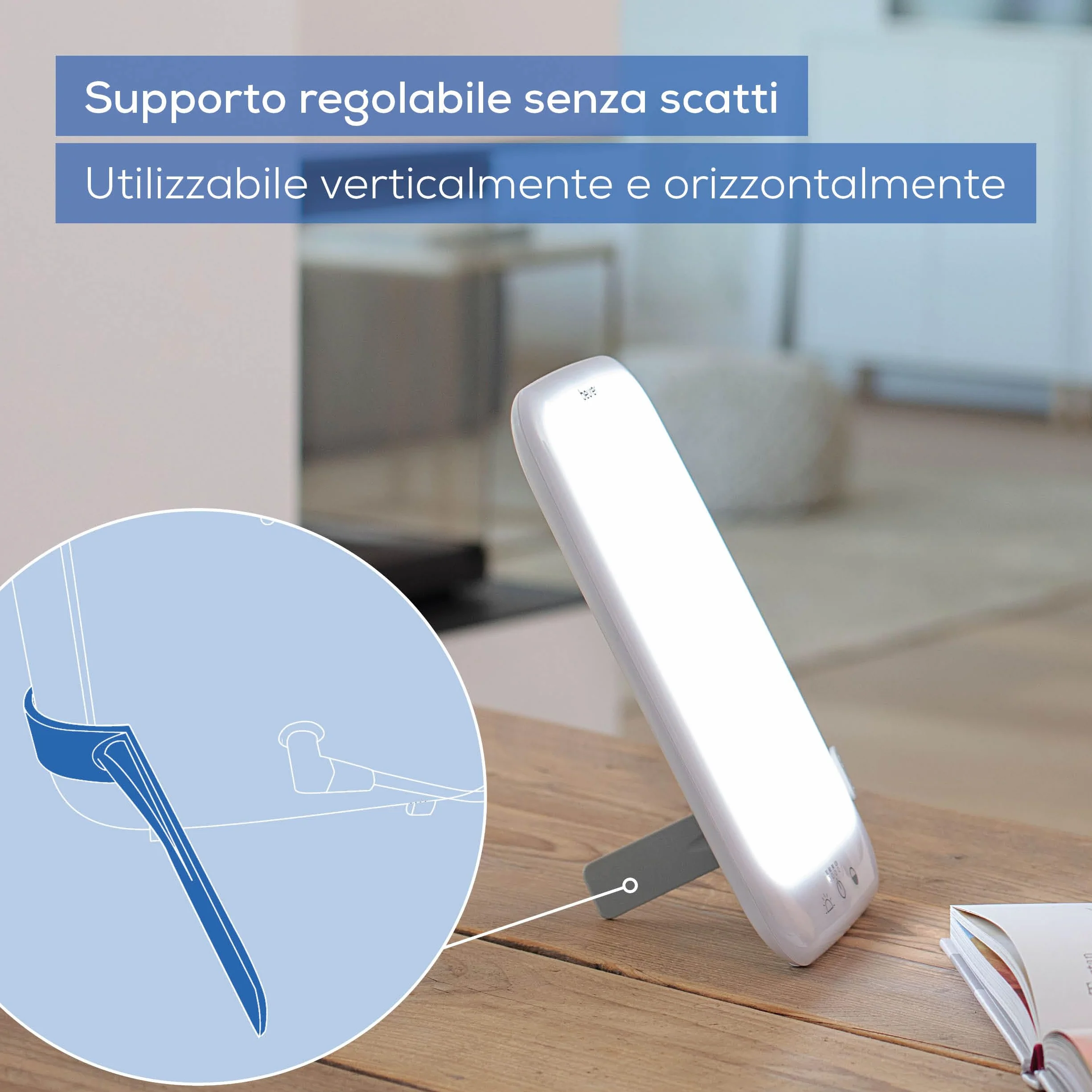 Beurer TL 35 Lampada SAD 10.000 Lux luce diurna 3 temperature colore base rimovibile bianco