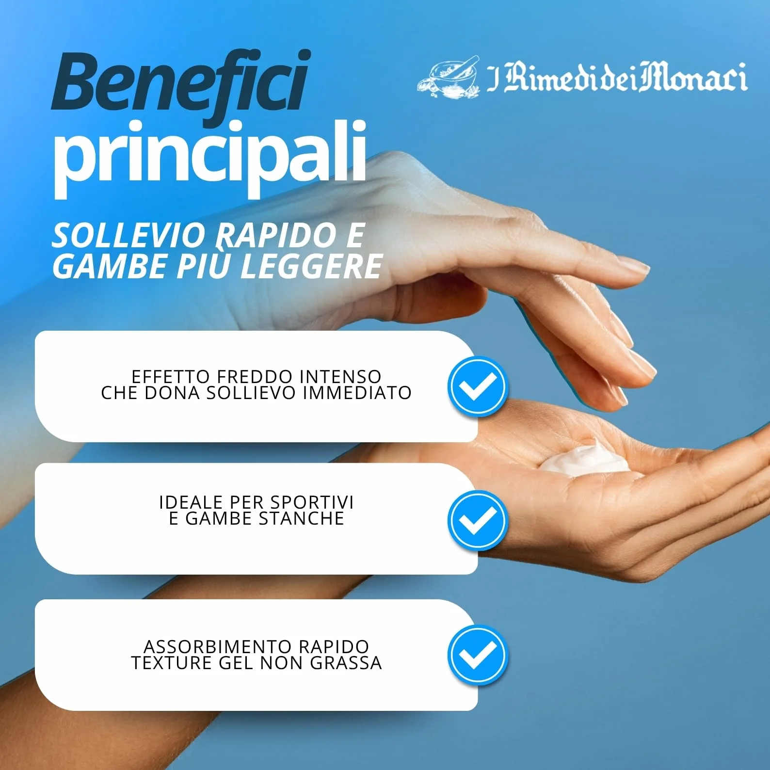Gel Arnica Effetto Freddo Glaciale 550ml Gambe Effetto Ghiaccio con Mentolo Mirtillo Diosmina Menta Sollievo Muscoli Affaticati Made In Italy