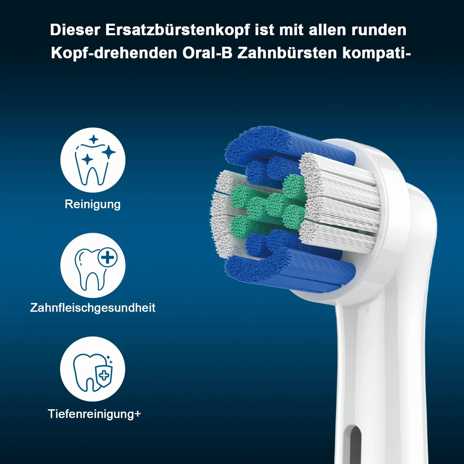 16 Stück Aufsteckbürsten Kompatibel mit Oral B Zahnbürste, Ersatzbürstenköpfe Elektrisch