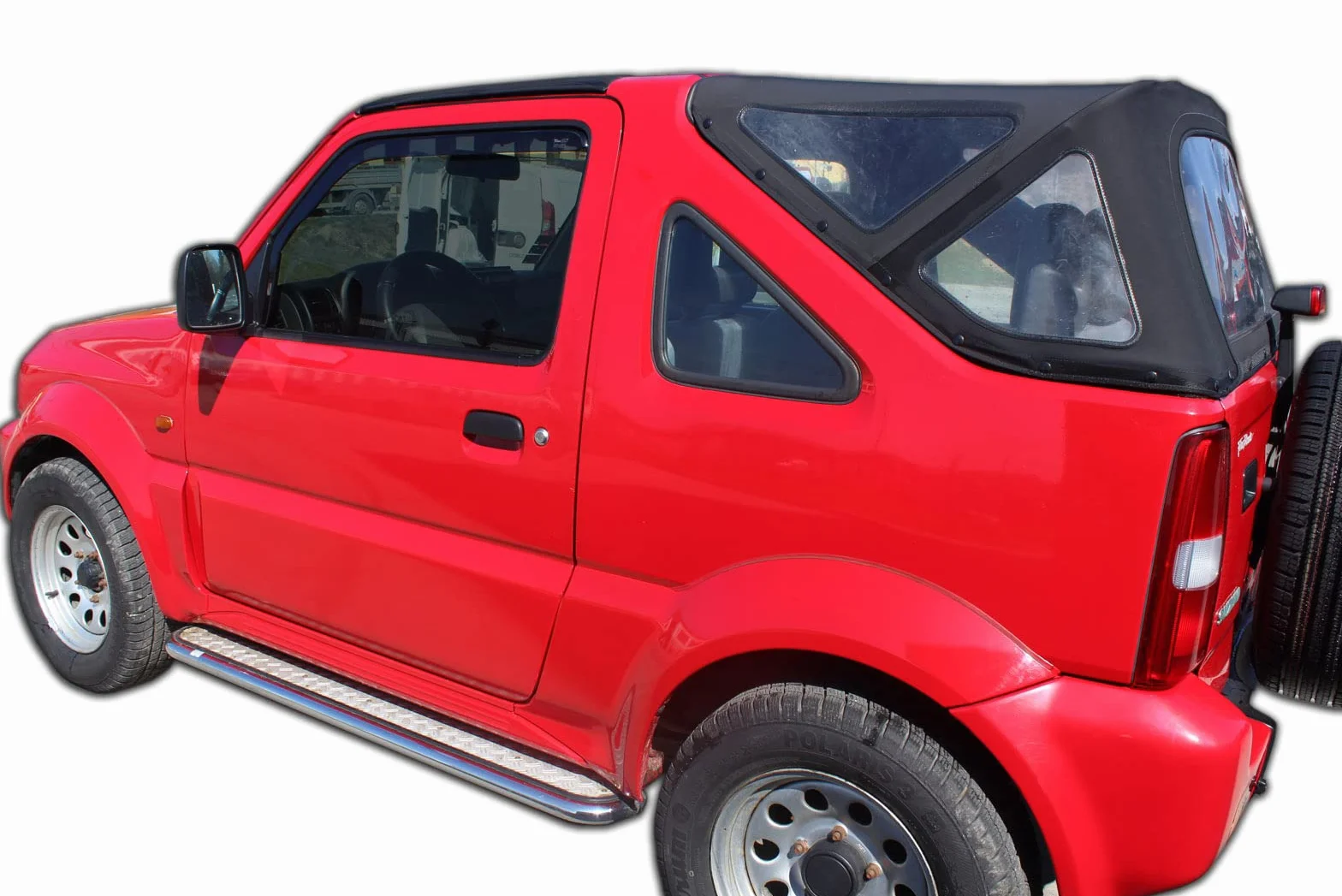 Deflettori d'Aria Suzuki Jimny 1998-2018 Set 2 Pezzi Nero Fumé Heko