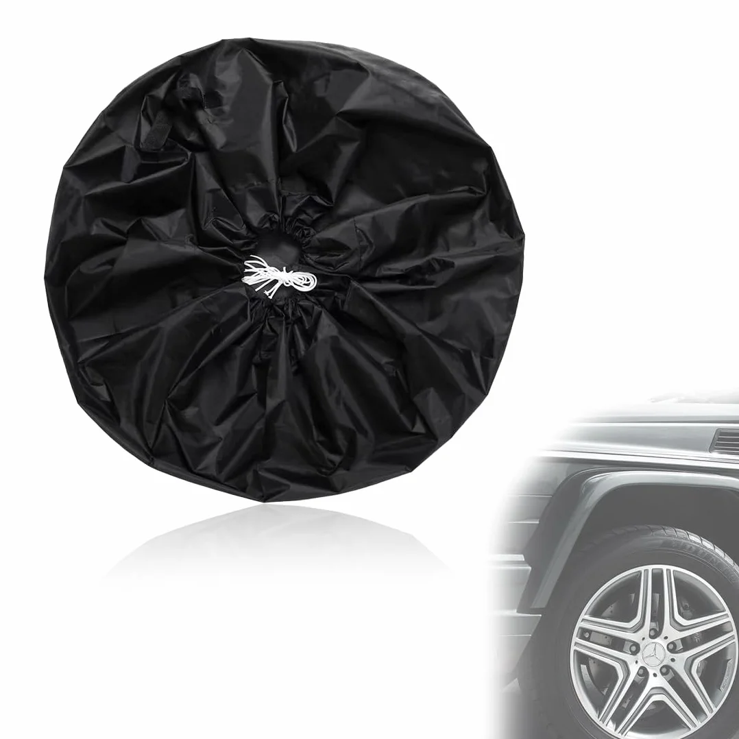 Copriruota Di Scorta Borsa Pneumatici Auto Copertura Ruota 65cm Nero