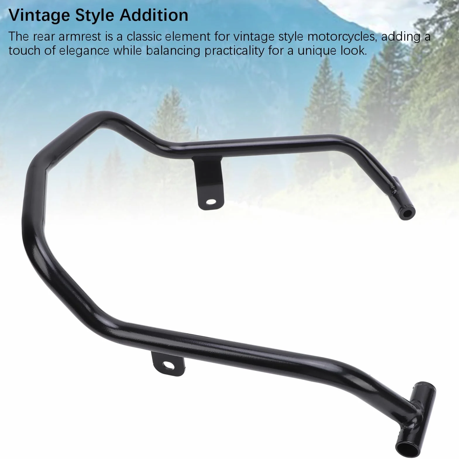 Maniglia per Sedile Passeggero, Tubo in Ferro con Presa per GB350S CB350RS 2022-2024 con Superficie Opaca, Design Classico del Bracciolo per Motociclette Stile Vintage