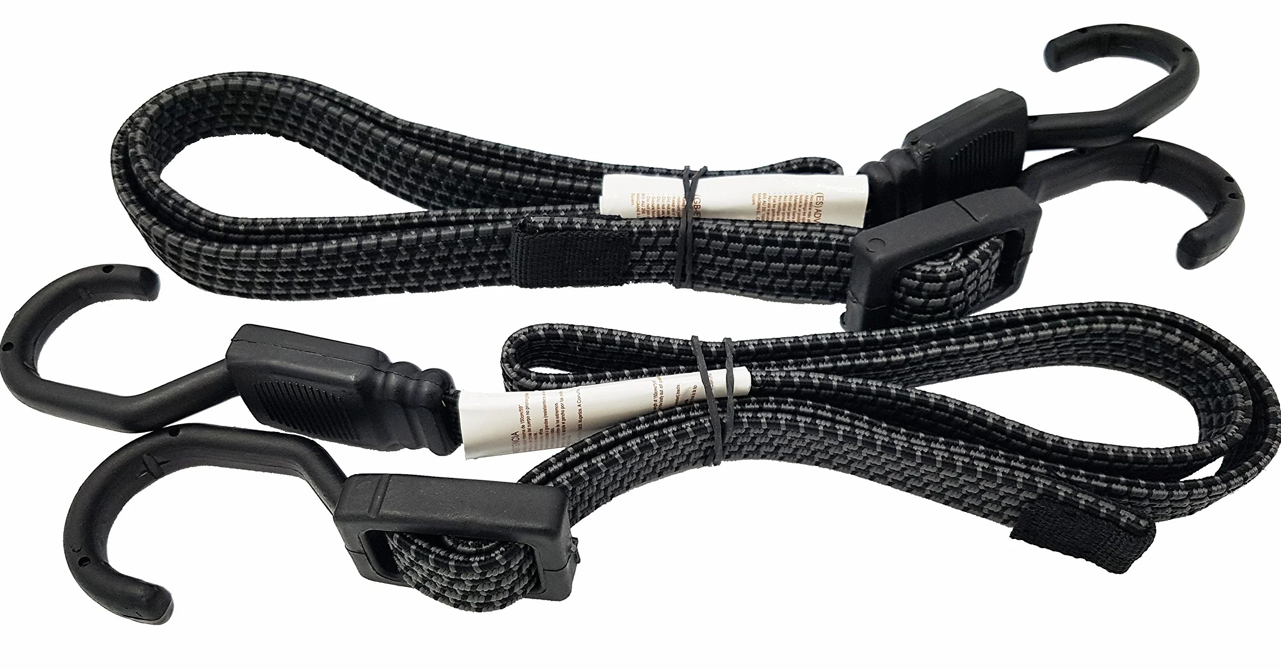 MAGMA Corda Elastica Piatta con Ganci Extra Forte Resistente per Campeggio Bagaglio Portapacchi Barca Auto