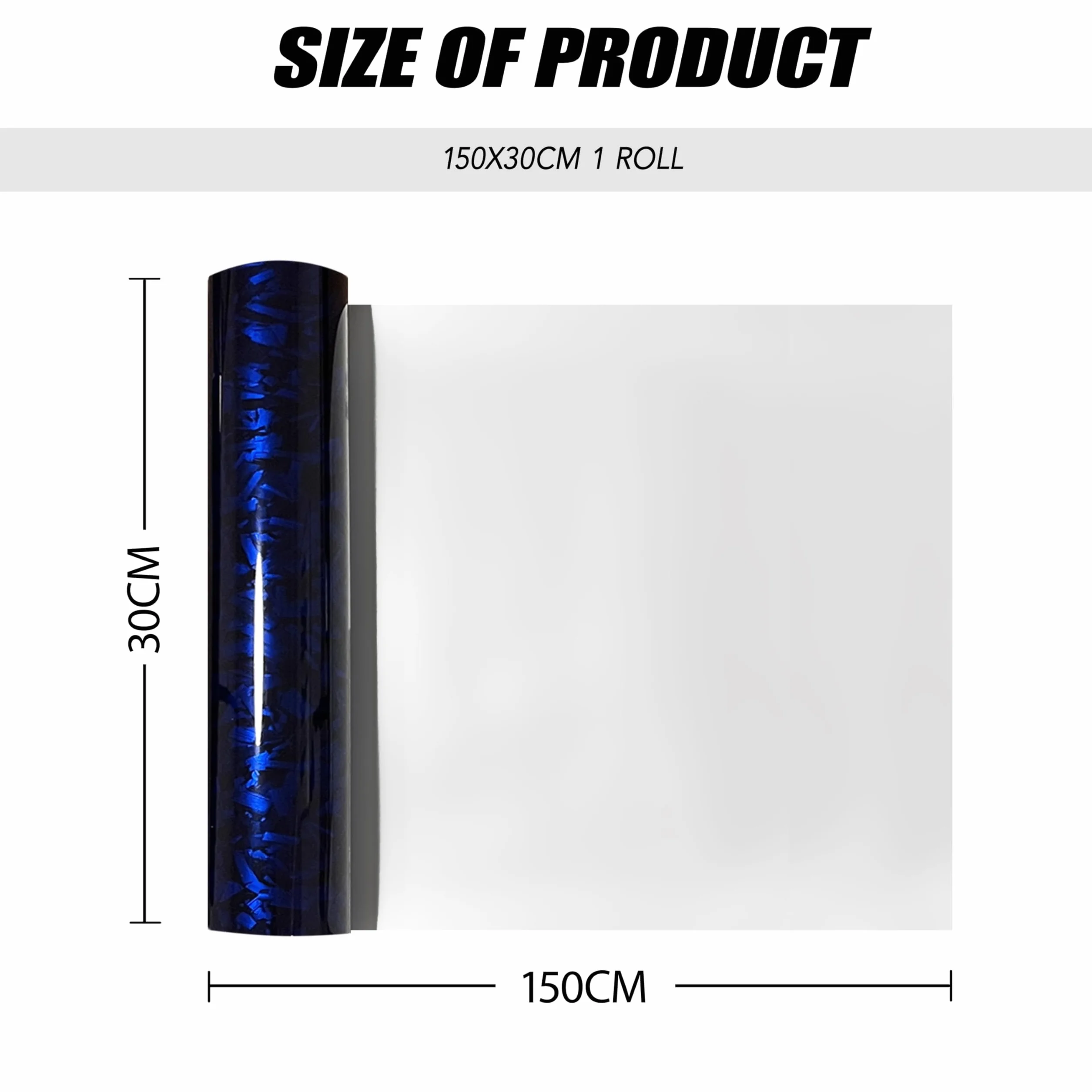Pellicola in carbonio Forged (blu)