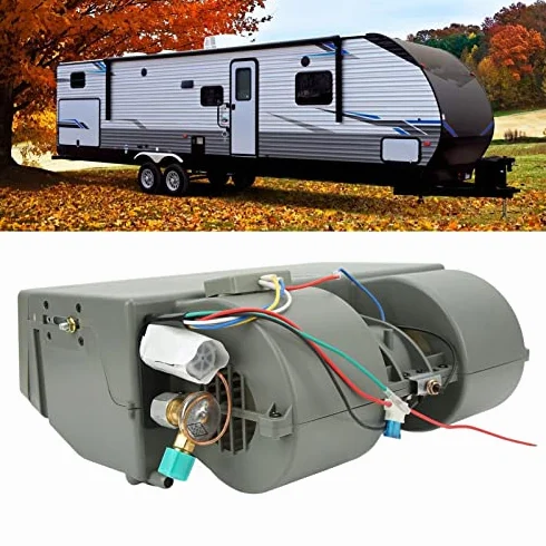 Evaporatore Aria Condizionata 12V Universale Sotto Cruscotto 3 Velocità Vento Temperatura Regolabile per Camper Auto Camion
