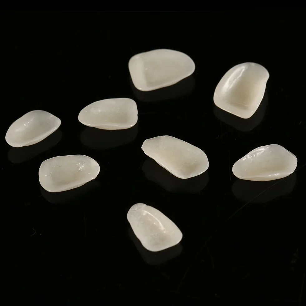 70PCS Veneer Dentali Naturale Resina Fronte Superiore Corona Temporanea Non Tossico