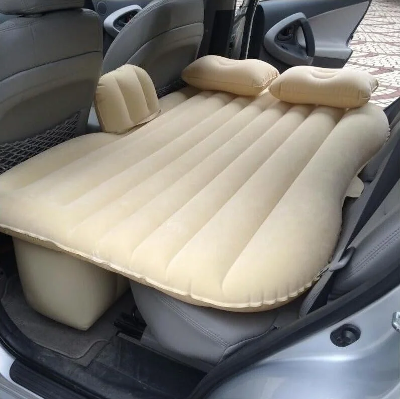 KAELA MATERASSO MATRIMONIALE CON CUSCINI GONFIABILE PER AUTO SEDILE POSTERIORE CON KIT GONFIATORE ELETTRICO E KIT RIPARAZIONE-VARIE COLORAZIONI