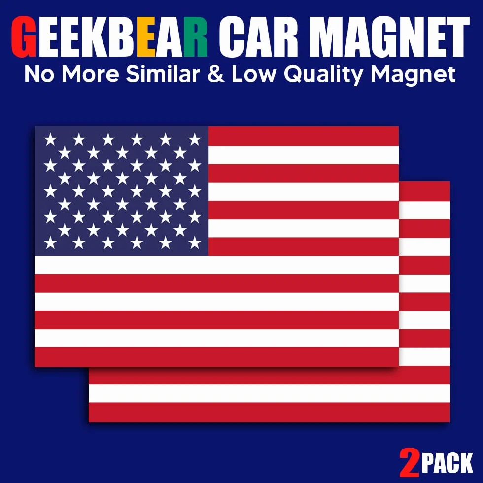 GEEKBEAR Magnete auto bandiera nazionale Stati Uniti