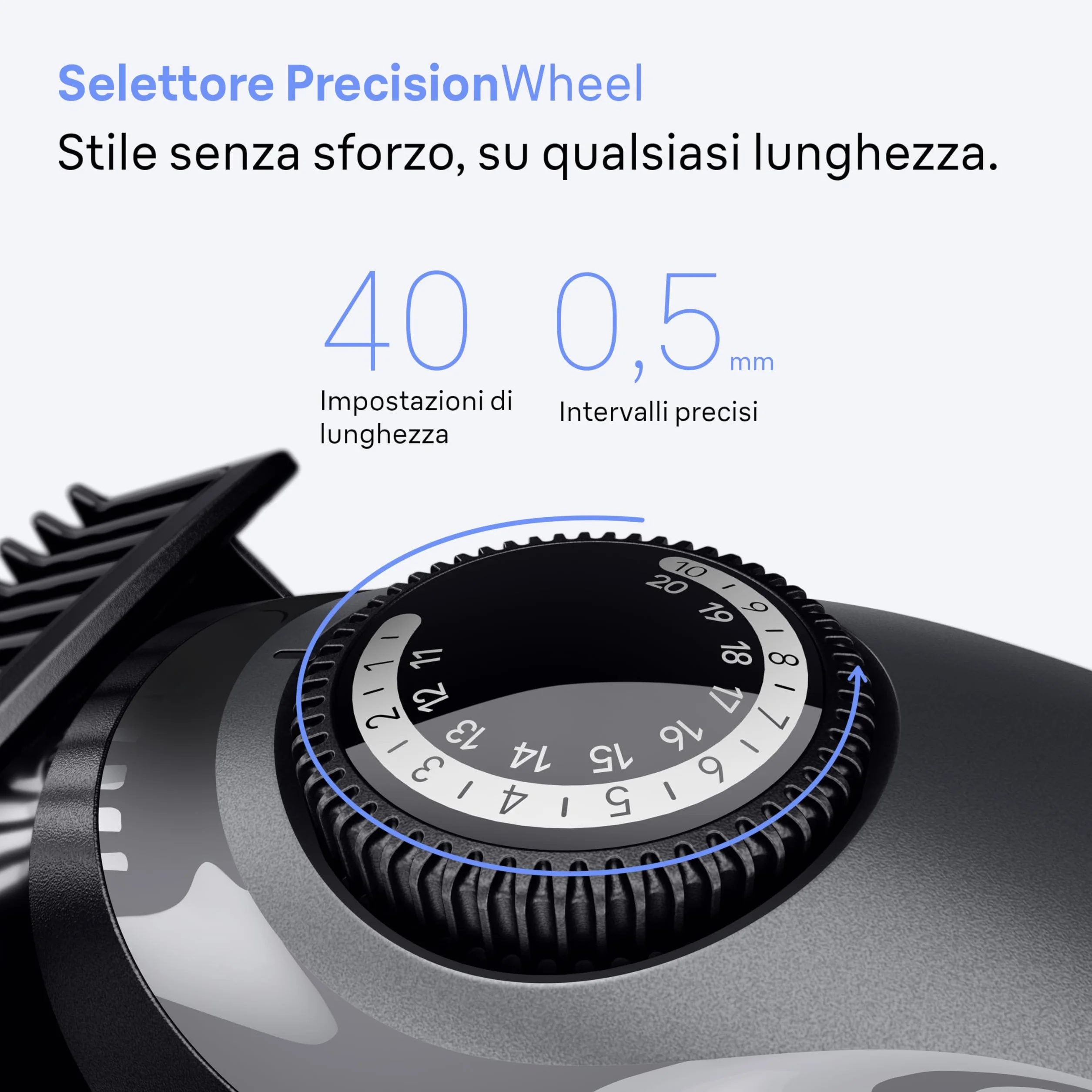 Braun Series 3 Regolabarba Uomo BT3525, 50 Min Utilizzo, 40 Lunghezze, Lama Ultra Affilata, Grigio