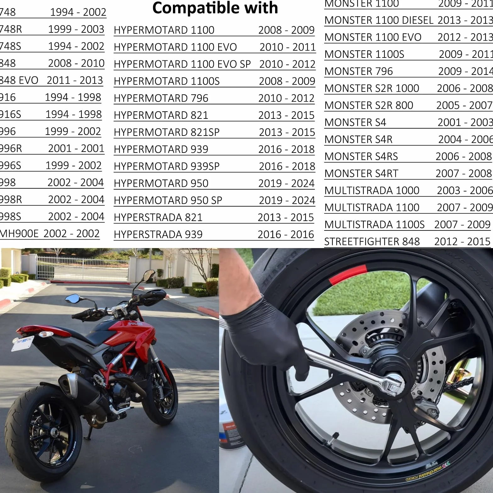 Ducati Dado in acciaio per ruota posteriore 46 mm/41 mm 848 748 916 996 998 Multistrada 1000 1100 Monster S2R S4R S4RS 796 1100 Hypermotard 796 821 939 1100 Streetfighter 850