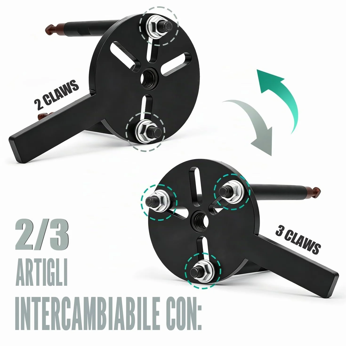 CGOLDENWALL Estrattore per Cuscinetti Interno 36 in 1, 6 Set di Teste, 3-Mascelle Gancio Separatore per Attrezzature Meccaniche