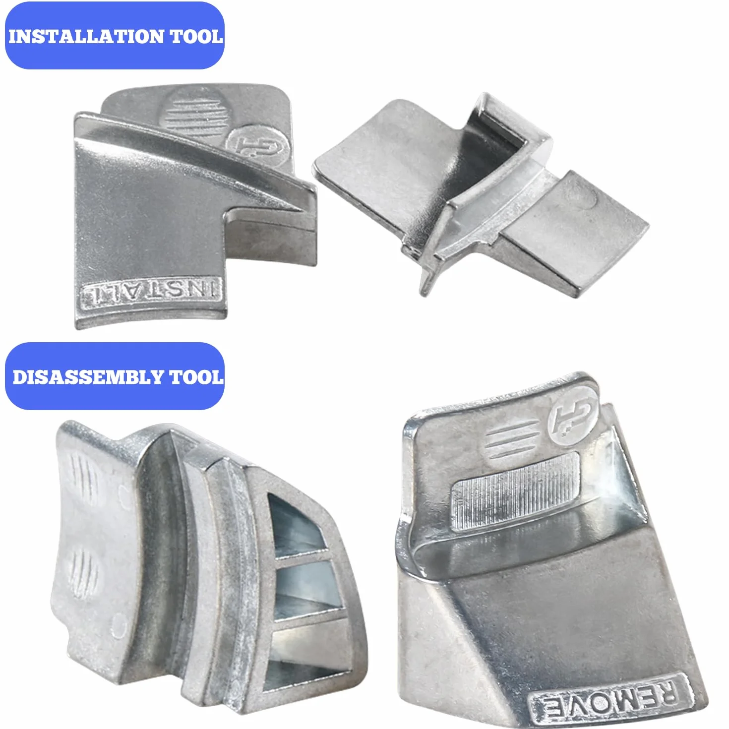 2 Pezzi Cinghia Elastica: Strumento di Rimozione/Installazione della Cinghia Elastica Attrezzo Montaggio Cinghia Elastica Metallo Attrezzi per Veicoli Smontaggio Rimozione Installazione
