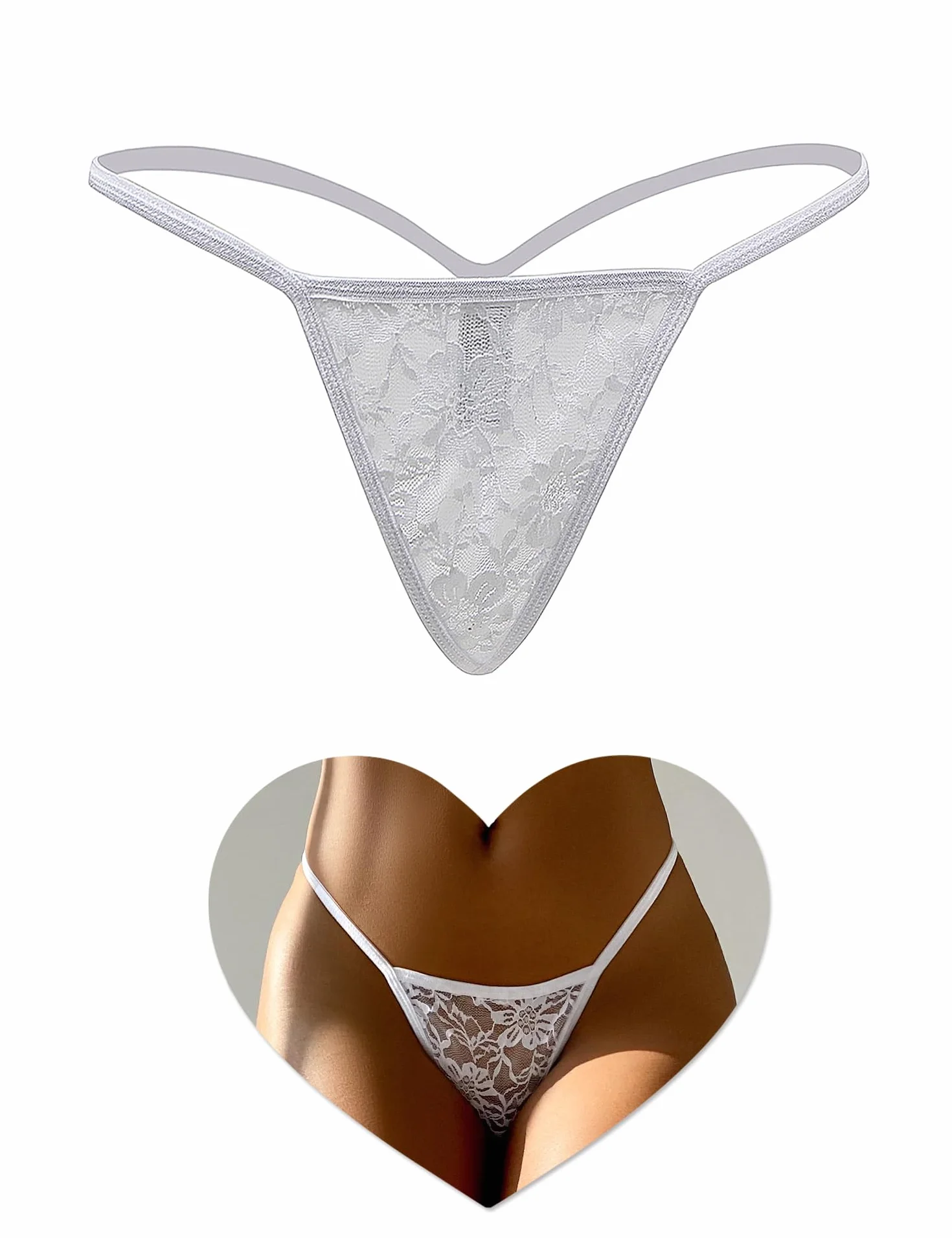 Perizoma Donna Sexy Hot Pizzo Taglie Forti Intimo Lingerie Curvy Tanga Slip Brasiliana Elegante Lace Thong Mesh Panties