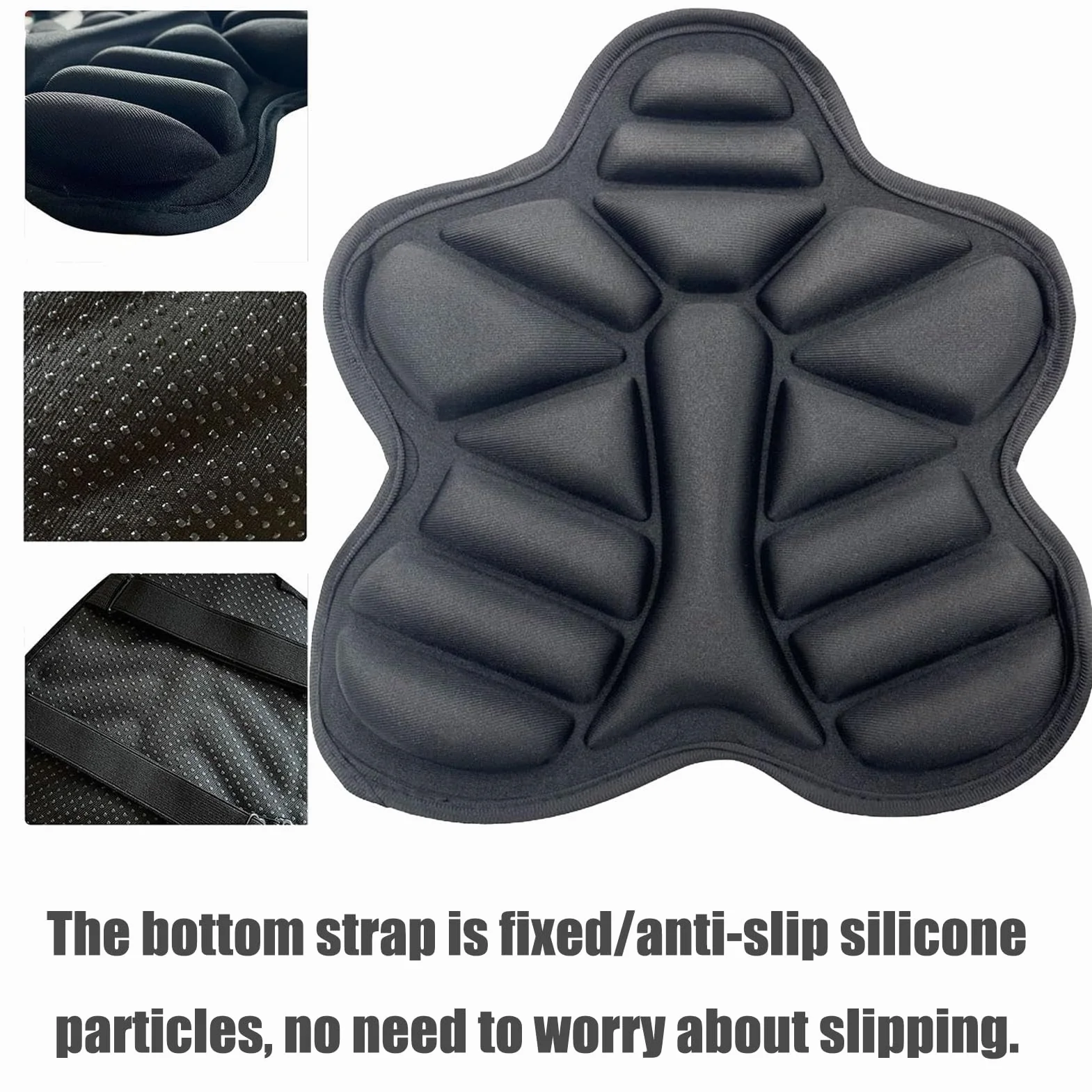 3D Cuscino Sella Moto per Yamaha Tmax Tech Max Tmax 560, Confortevole Assorbimento Urti Passeggero