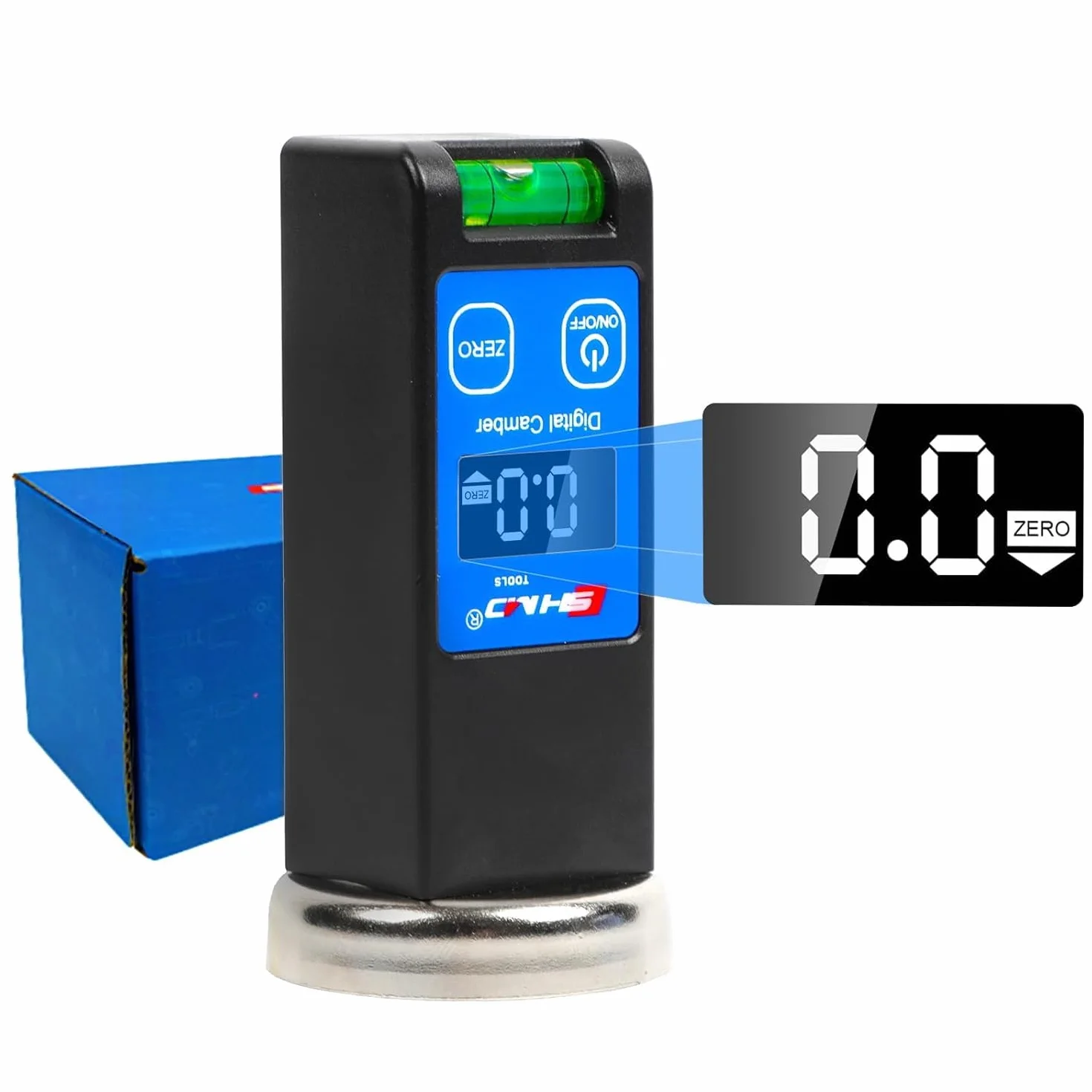 BELEY LCD Goniometro Inclinometro Impermeabile Digitale Camber Allineamento Ruote Misuratore