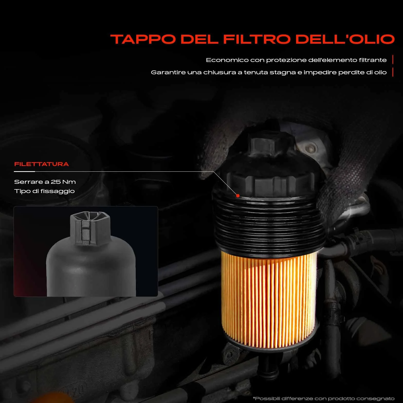 Frankberg Radiatore dell'olio Motore Alloggiamento filtro olio Benzina Compatibile 207 307 C2 C3 C4 Coupé Bipper