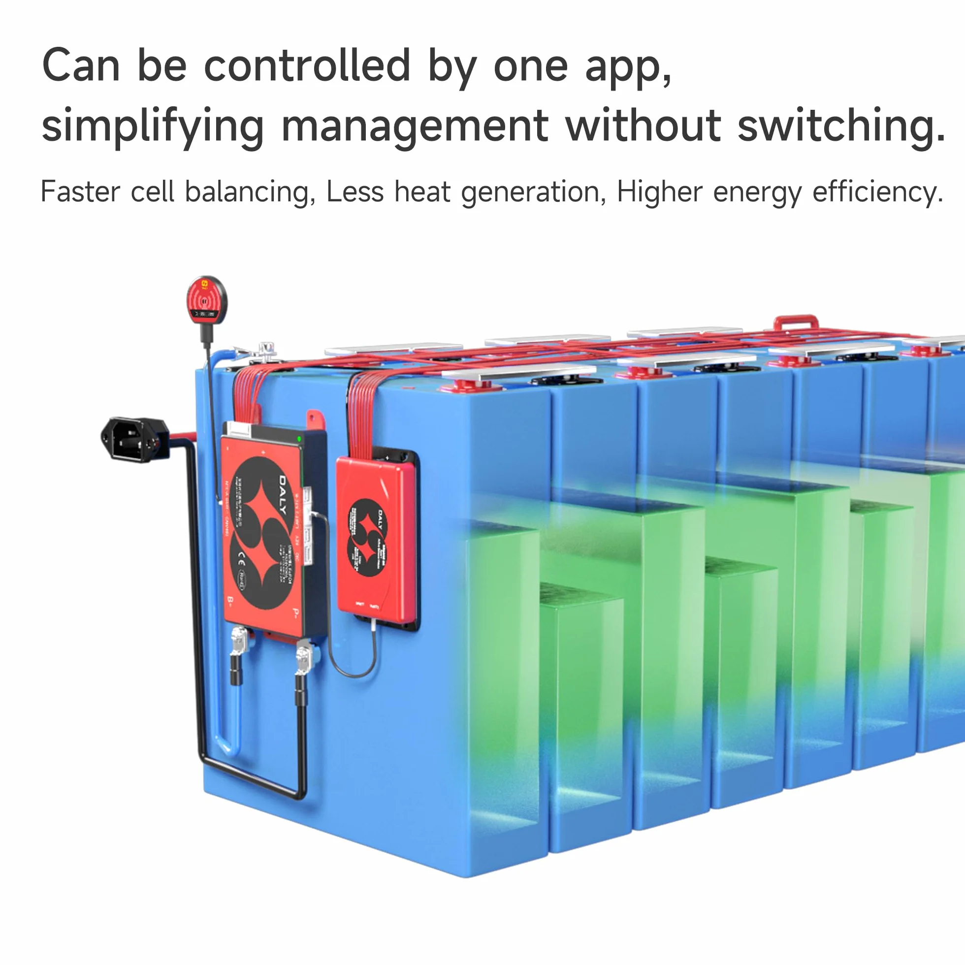 DALY BMS 12V 4S 200A Balance BMS con bilanciamento attivo delle celle 1A Bluetooth per pacco batteria LiFePO4