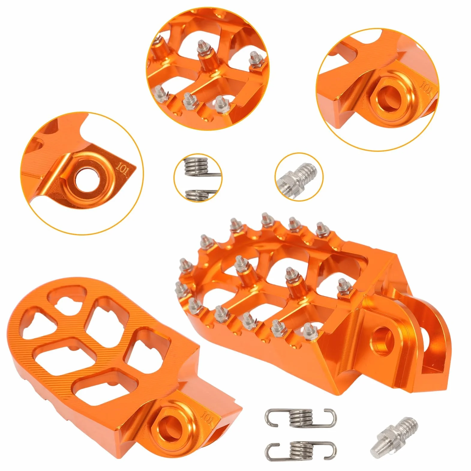 Poggiapiedi in alluminio per moto KTM SX-E EXC 2 pezzi