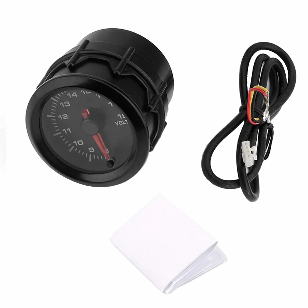 ETOPARS 52mm 2" Motore Auto Kit Calibro di Tensione Volt Puntatore Indicatore Luminoso a LED 7 Colori