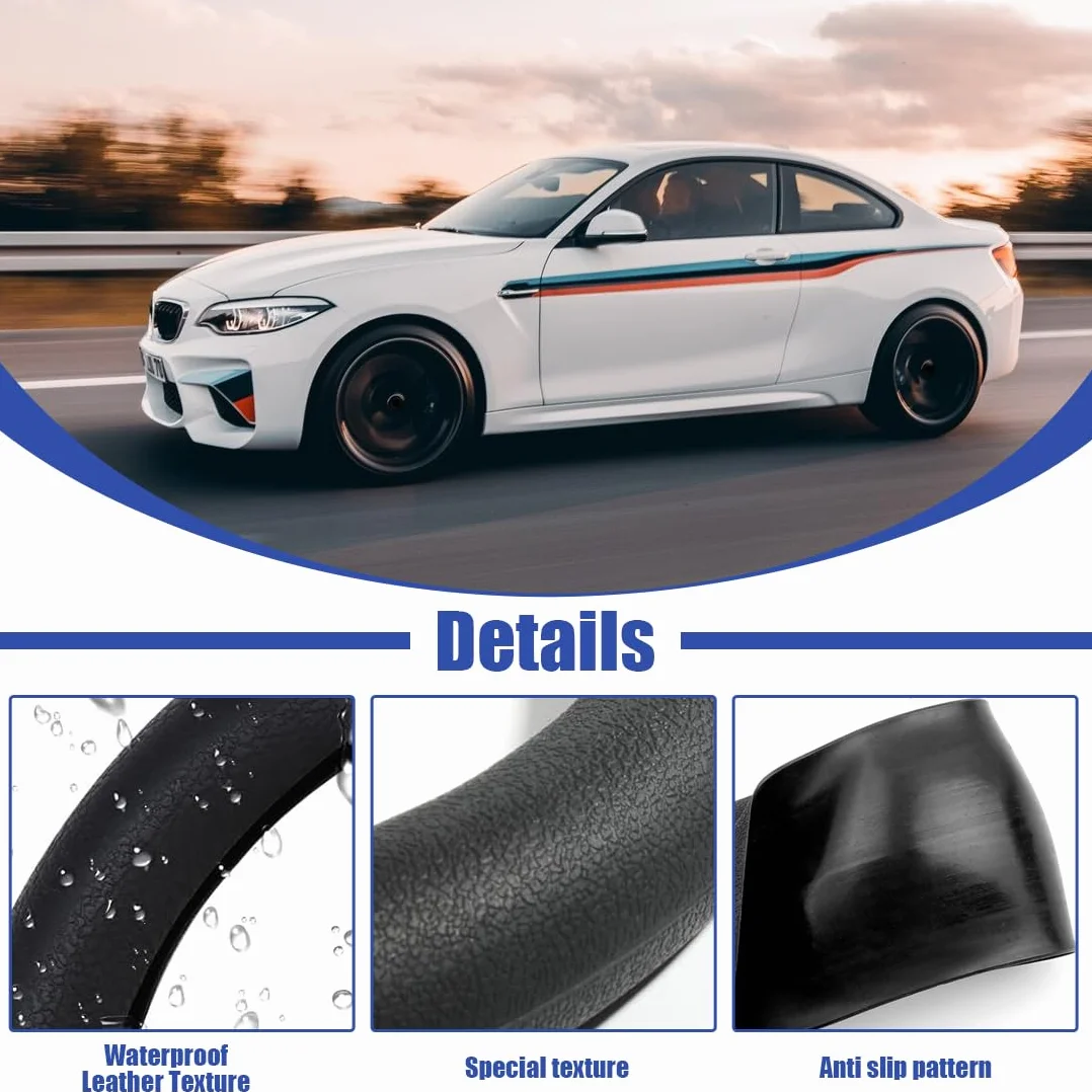 XPEX Coprivolante per auto in silicone 34-40CM Coprivolante per auto in silicone, protegge e riduce l'attrito tra le dita e il volante, volante antiscivolo