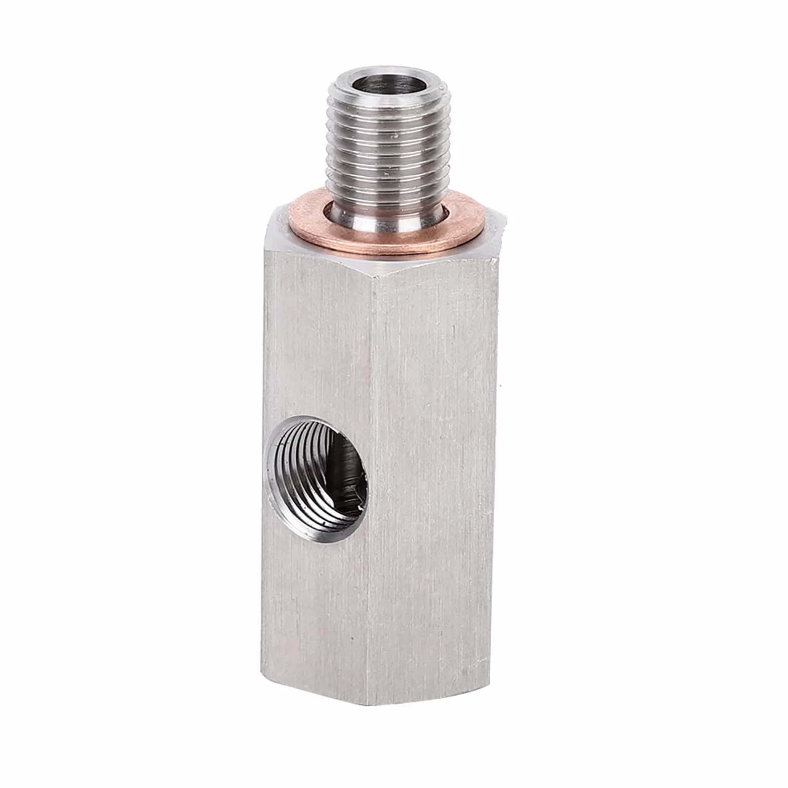 Adattatore Sensore Pressione Olio, Raccordo A T Pressione Olio 1/8" NPT M10x1.0 Adattatore NPT Sensore Olio In Acciaio Inox 304 Per Turbo Alimentazione Olio