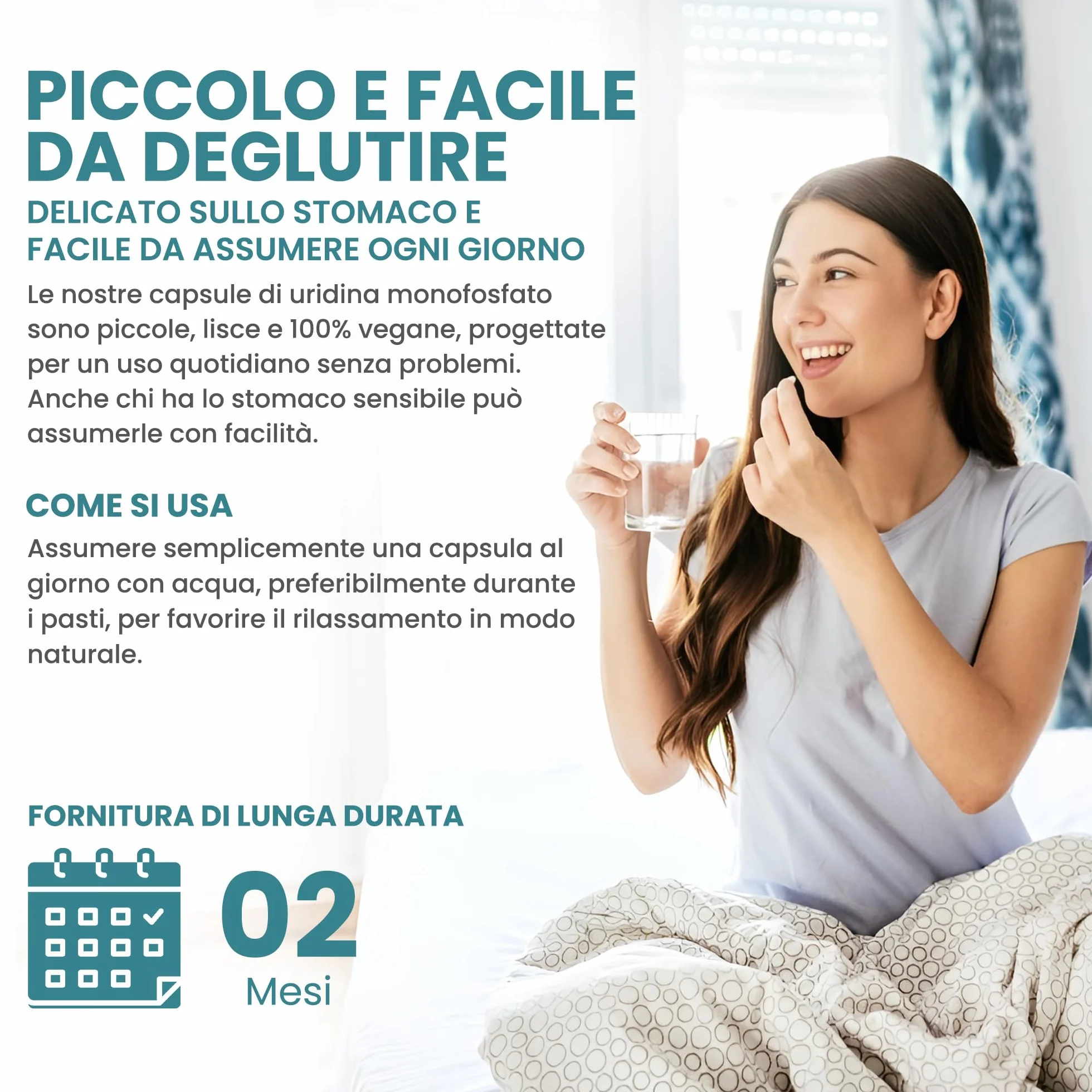Uridina Monofosfato 250 mg 60 capsule vegane GMP Testato da Laboratorio Indipendente