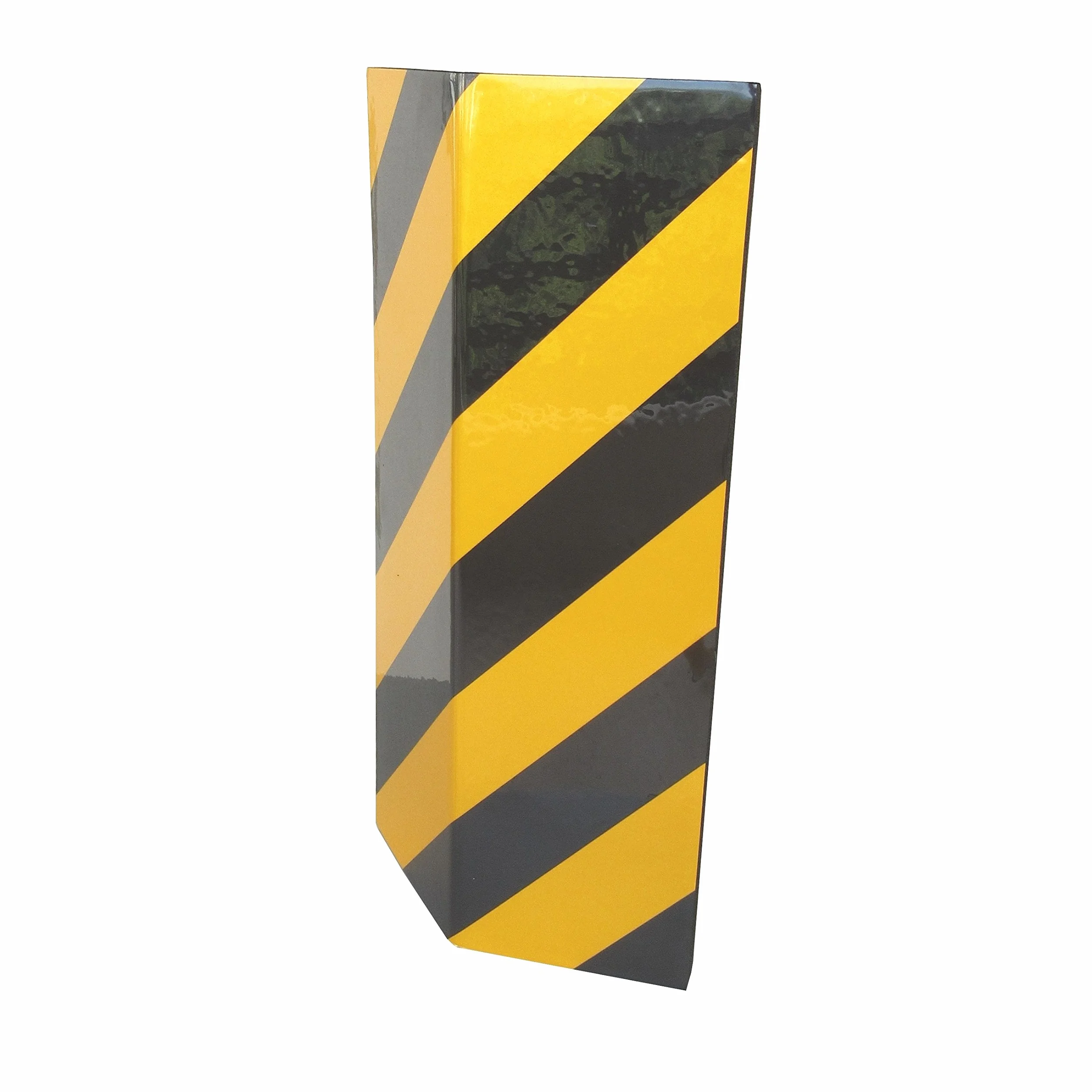 Flessibile Paracolpi Angolare Adesivi, per Protezione di Parcheggi e Magazzini, 44x25x2 cm, 4 pezzi (Nero Giallo)