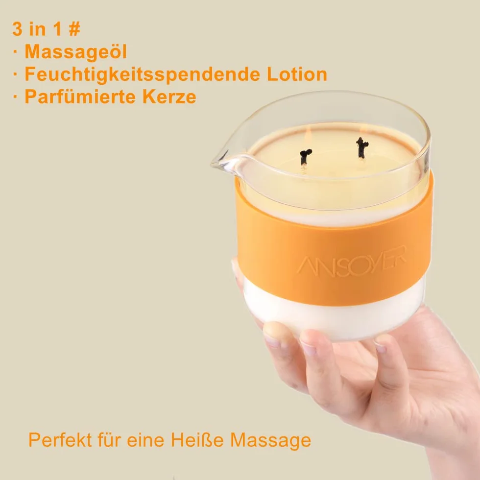 Candele Da Massaggio Whisky Bourbon Vaniglia 300g Idratanti Nutrienti SPA