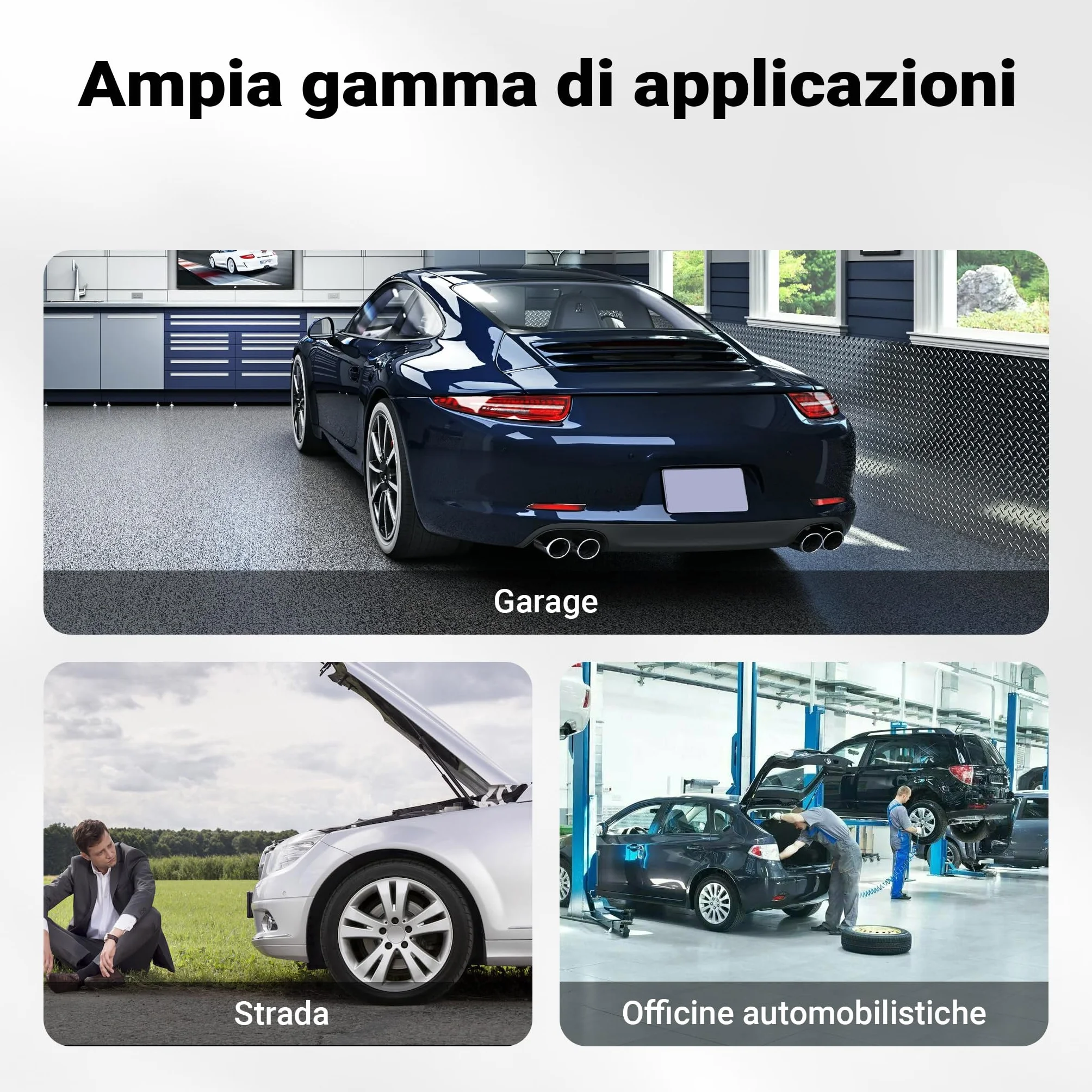 Wiltec 2 Cavalletti Auto 2 Tonnellate Altezza Sollevamento 28-42,5 cm Protezione Gomma Perno Sicurezza