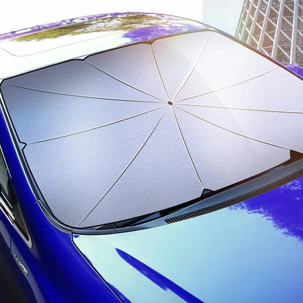 Ombrello Parasole Auto per Parabrezza Protezione UV Riflettente Pieghevole