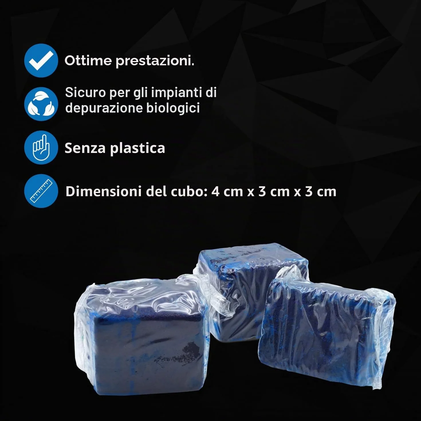 Sanit Cubi per cassetta dell'acqua 10 pezzi 40 settimane freschezza bagno panno microfibra Made in Germany