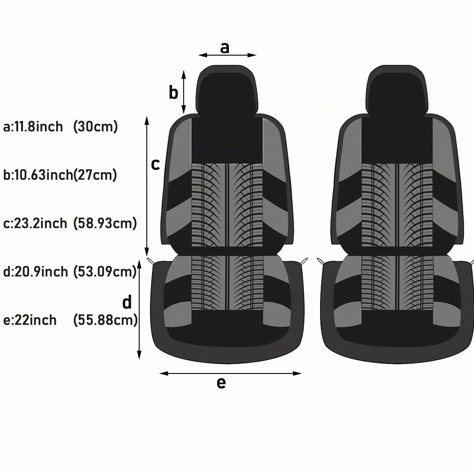 AUTOYOUTH Copri Sedili Auto Universali, Compatibile con Airbag Laterale, Nero