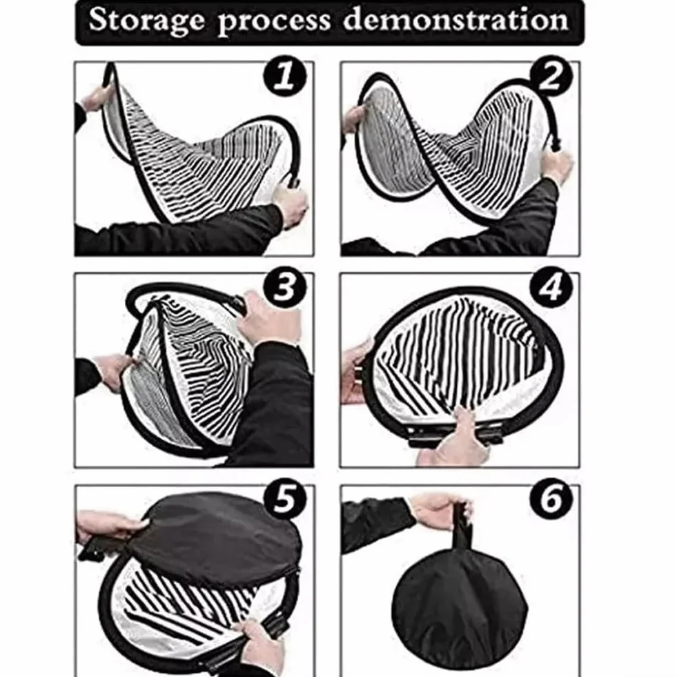 Pannello riflettente per ammaccature, 80 cm, circolare, strumento di riparazione per ammaccature, per la rimozione e il restauro di ammaccature senza vernice