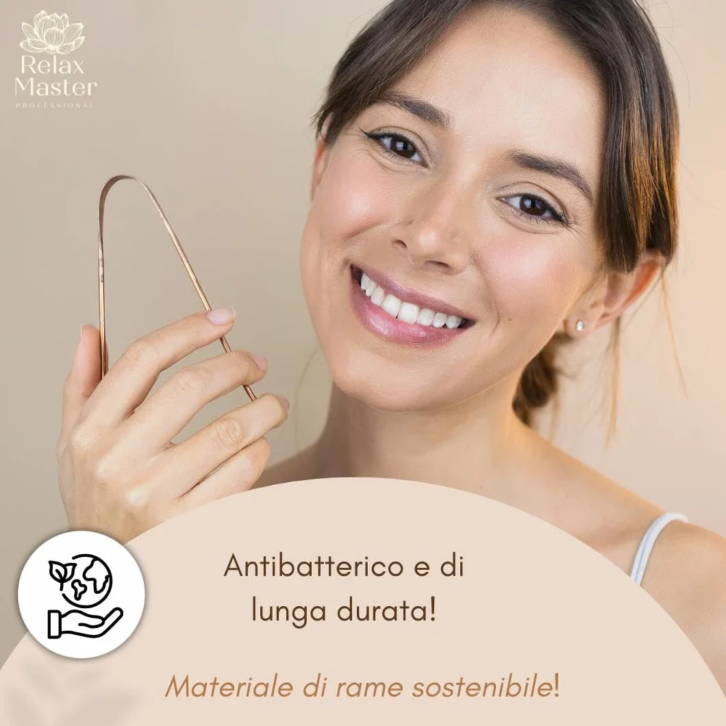 Relax Master® Neti Pot in Rame per Lavaggio Nasale e Igiene Orale – Jala Neti per Sinusite e Allergie – Confezione Regalo